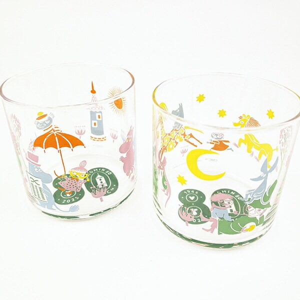 ムーミン スナフキン 80th ガラスタンブラー コップ 日本製