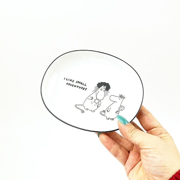 ムーミン 80th 首飾り オーバルディッシュ(14cm) お皿 食器 日本製