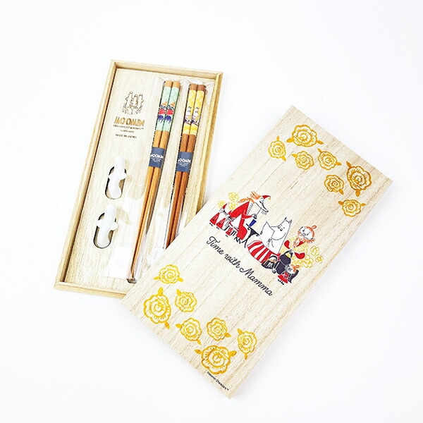 ムーミン 木箱入りペア箸セット Time with Mamma キッチン MOOMIN