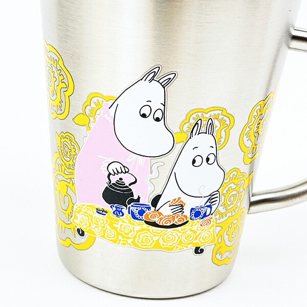 ムーミン 二重マグ Time with Mamma イエロー キッチン マグカップ MOOMIN