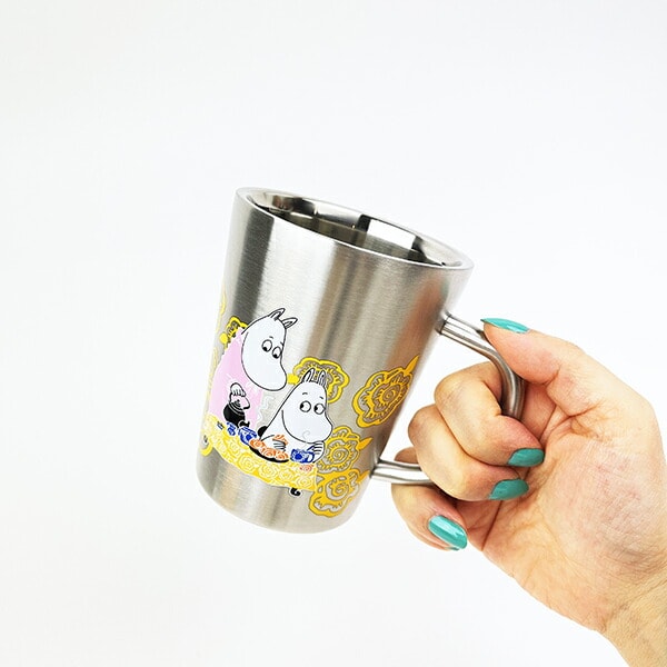 ムーミン 二重マグ Time with Mamma イエロー キッチン マグカップ MOOMIN