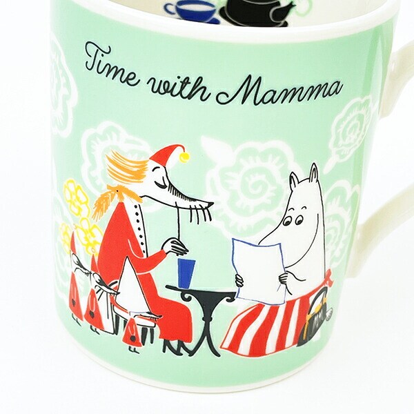 ムーミン マグ Time with Mamma グリーン キッチン マグカップ MOOMIN