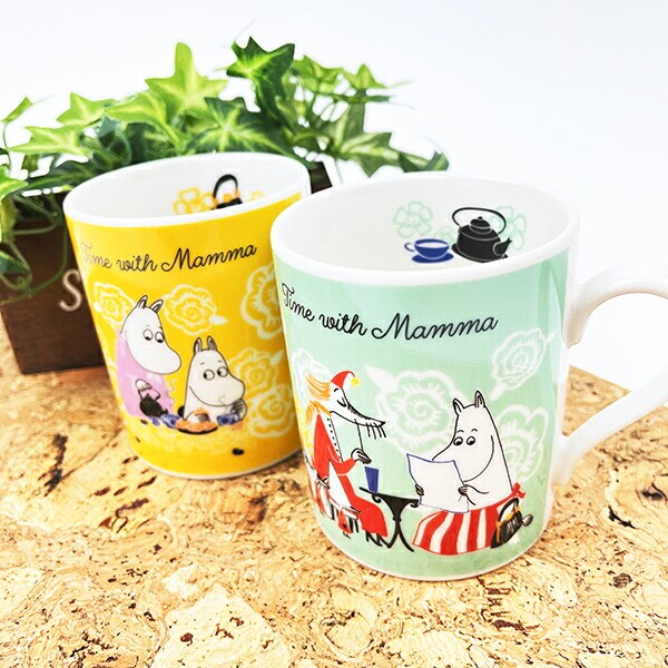 ムーミン マグ Time with Mamma グリーン キッチン マグカップ MOOMIN