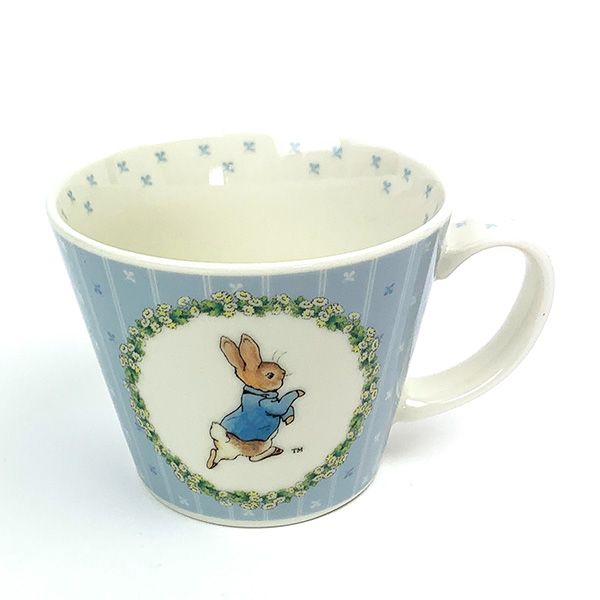 スープマグカップ ストライプ ピーターラビット