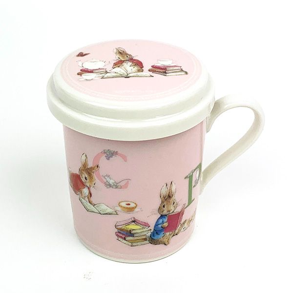 ピーターラビット 120周年デザイン ティーメイト フィルター付きマグカップ ピンク 茶漉し