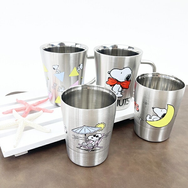 スヌーピー ムーン 二重タンブラー(S) コップ 食器 SNOOPY