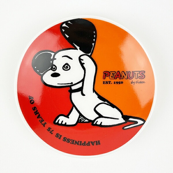 スヌーピー PEANUTS 75th 豆皿 (レッド) キッチン SNOOPY