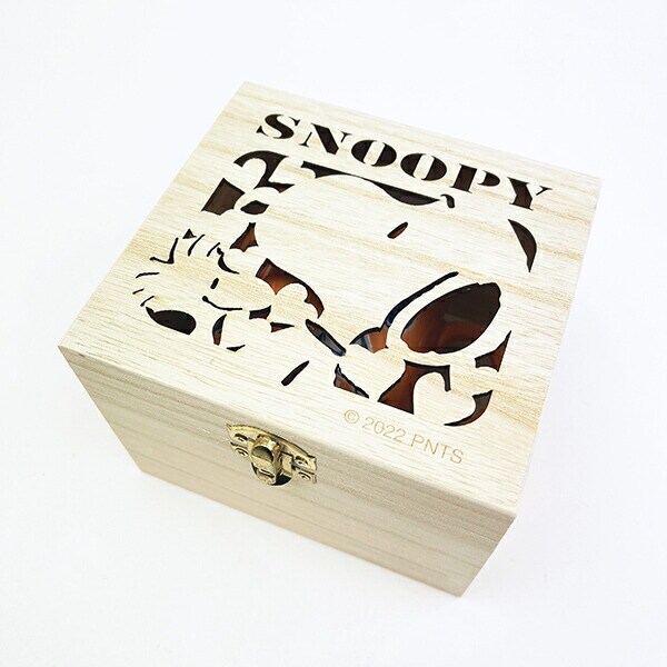 スヌーピー 木箱入マグカップ (オレンジ) コップ 日本製 SNOOPY