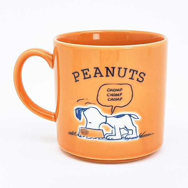 スヌーピー 木箱入マグカップ (オレンジ) コップ 日本製 SNOOPY