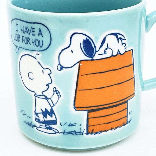 スヌーピー 木箱入マグカップ (ブルー) コップ 日本製 SNOOPY