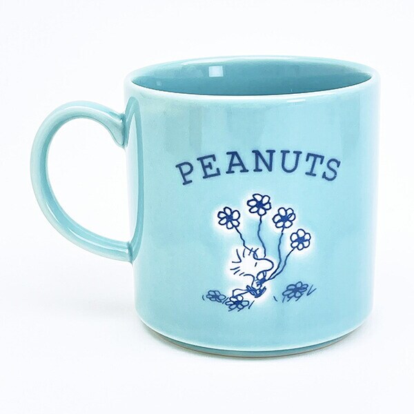 スヌーピー 木箱入マグカップ (ブルー) コップ 日本製 SNOOPY