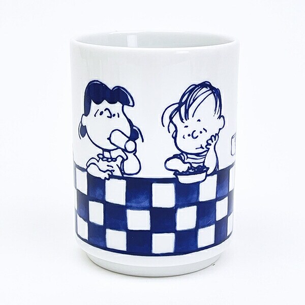 スヌーピー 市松 寿司湯呑 コップ 縁起ものシリーズ 日本製 SNOOPY