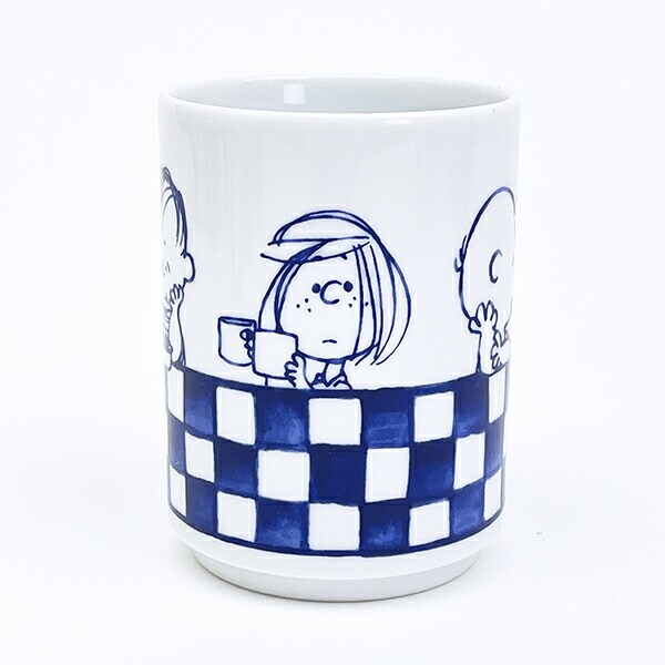 スヌーピー 市松 寿司湯呑 コップ 縁起ものシリーズ 日本製 SNOOPY