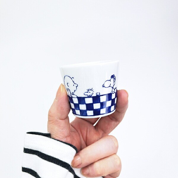 スヌーピー 市松 ミニカップ コップ 縁起ものシリーズ 日本製 SNOOPY