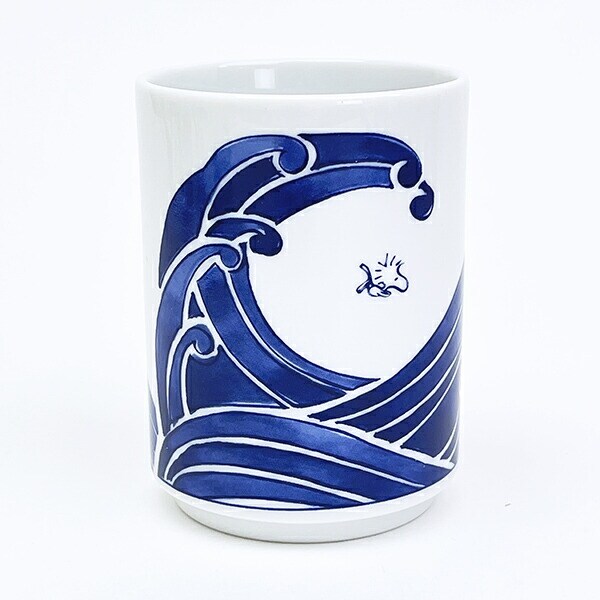 スヌーピー 波 寿司湯呑 コップ 縁起ものシリーズ 日本製 SNOOPY