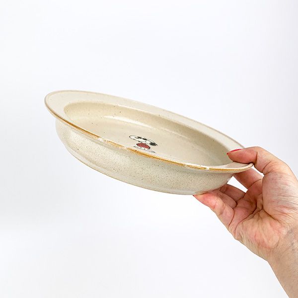 スヌーピー SNOPPY すくいやすいカレー皿L 21ｃｍディーププレート ジョークール PEANATUS   日本製