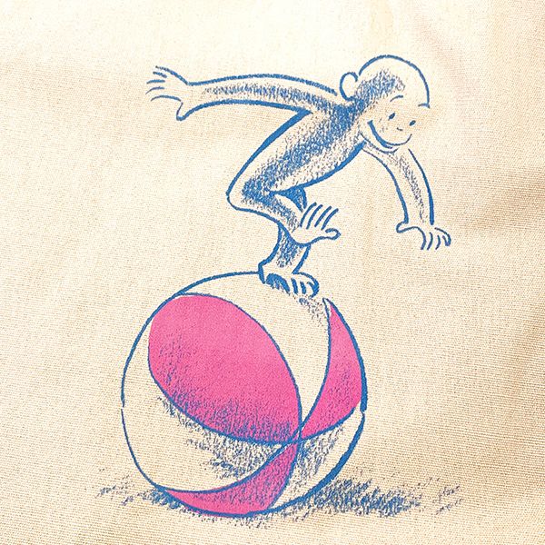 おさるのジョージ COLOR×COLOR フナガタポーチ PI ポーチ 小物入れ オフィス 学校