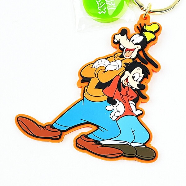 ディズニー グーフィー＆マックス ライブリーラバーチャームキーホルダー ACCOMMODE アコモデ Disney