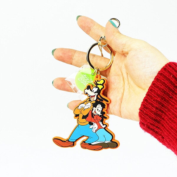 ディズニー グーフィー＆マックス ライブリーラバーチャームキーホルダー ACCOMMODE アコモデ Disney