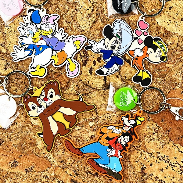 ディズニー グーフィー＆マックス ライブリーラバーチャームキーホルダー ACCOMMODE アコモデ Disney