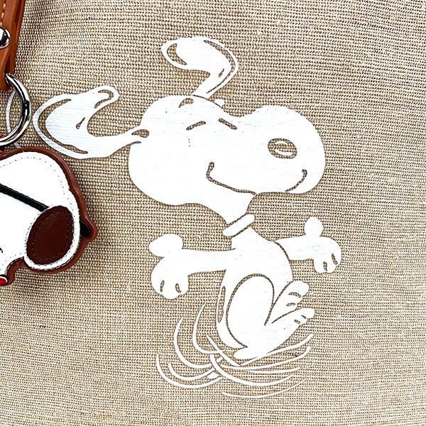 スヌーピー PEANUTS JUTE SQUAREBAG バッグ トート 通勤 通学