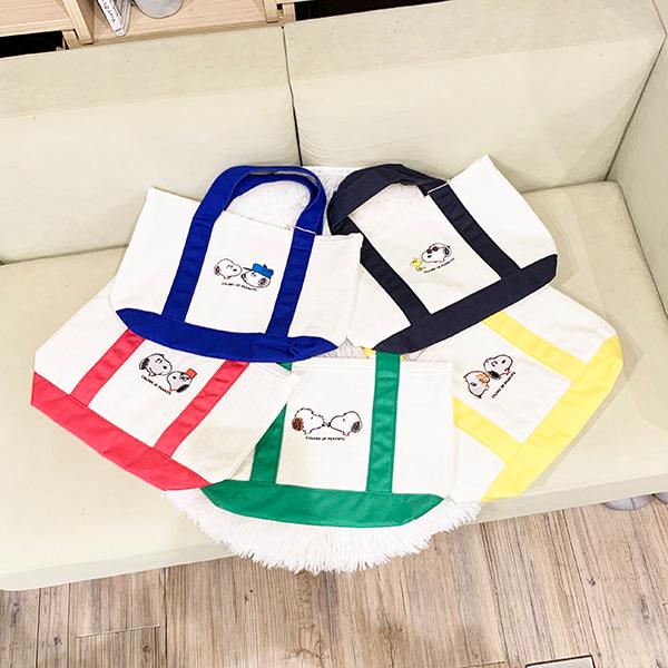 スヌーピー トートバッグ イエロー かばん トート