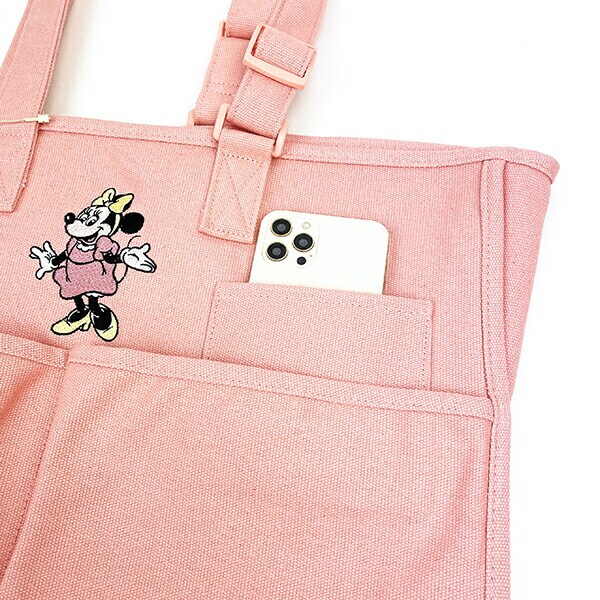 ディズニー ミニーマウス キャンバスマルチポケットトートバッグ（ピンク） Disney アコモデ ACCOMMODE