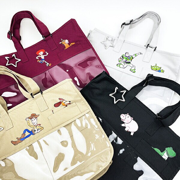 ディズニー トイストーリー マルチポケットトートバッグ(ワインレッド) ACCOMMODE アコモデ Disney