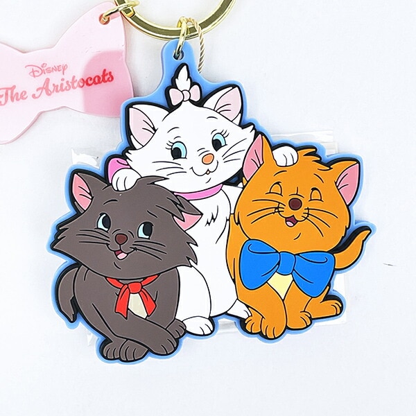 ディズニー マリー アドラブルラバーチャーム キーホルダー ACCOMMODE アコモデ Disney