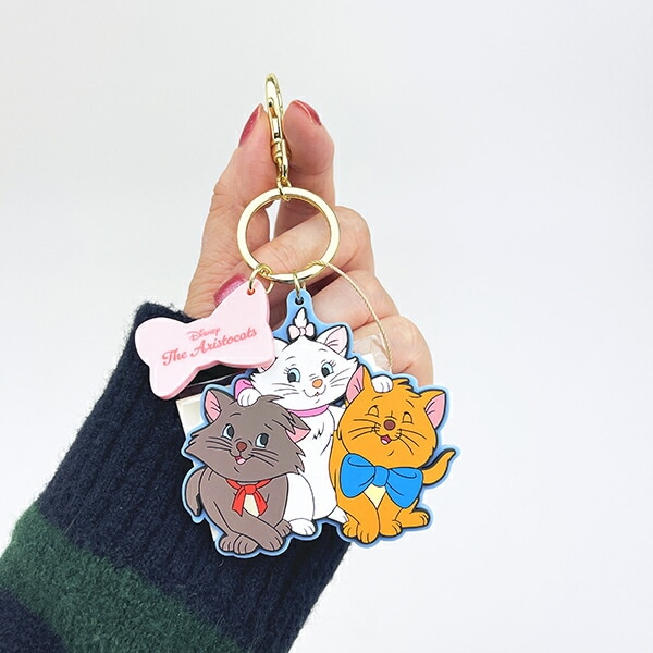 ディズニー マリー アドラブルラバーチャーム キーホルダー ACCOMMODE アコモデ Disney