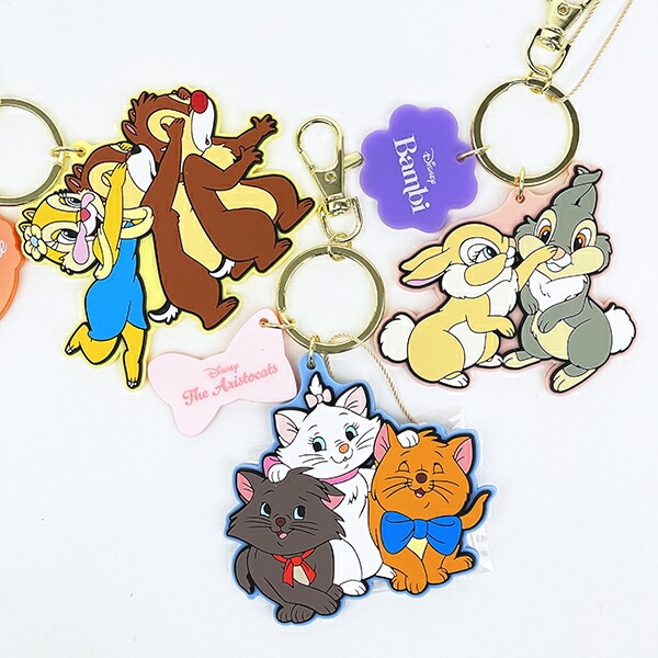 ディズニー マリー アドラブルラバーチャーム キーホルダー ACCOMMODE アコモデ Disney