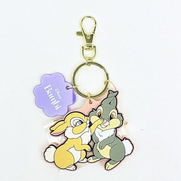 ディズニー ミスバニー アドラブルラバーチャーム キーホルダー バンビ ACCOMMODE アコモデ Disney