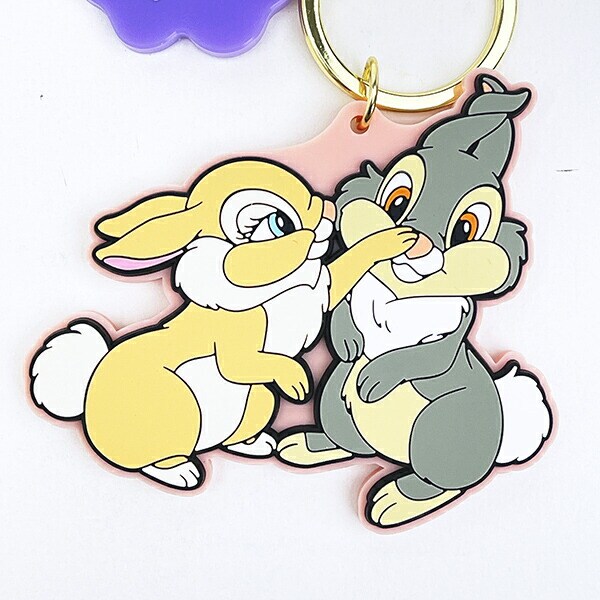 ディズニー ミスバニー アドラブルラバーチャーム キーホルダー バンビ ACCOMMODE アコモデ Disney