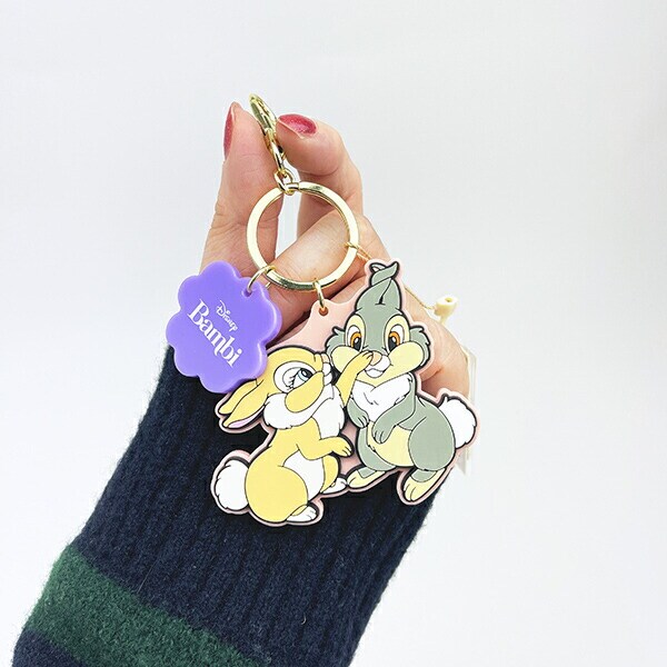 ディズニー ミスバニー アドラブルラバーチャーム キーホルダー バンビ ACCOMMODE アコモデ Disney