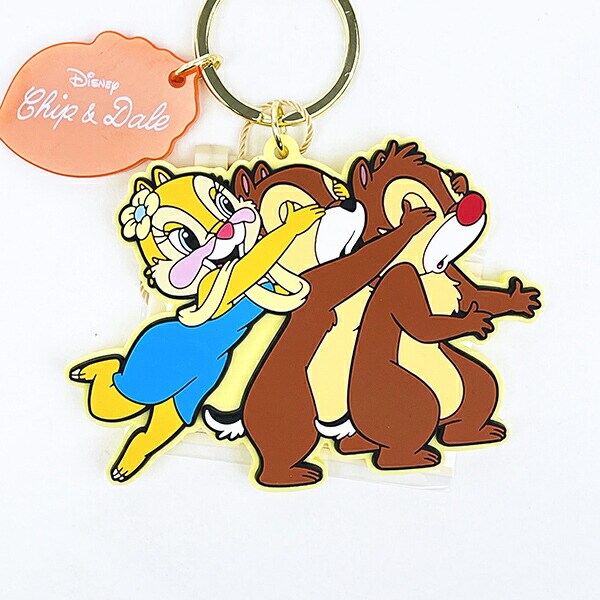 ディズニー クラリス アドラブルラバーチャーム キーホルダー チップとデール ACCOMMODE アコモデ Disney