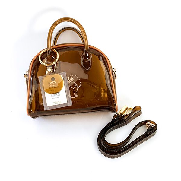 ディズニー カラップクリアマイクロボストン ミニバッグ レディ Disney