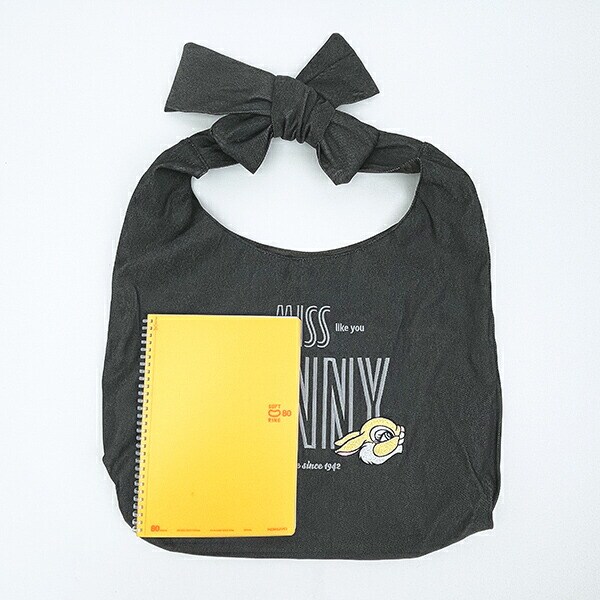 ディズニー ミス・バニー リボンハンドルトートバッグ ブラック バンビ ACCOMMODE アコモデ Disney