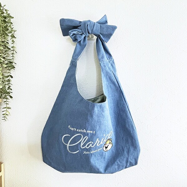 ディズニー クラリス リボンハンドルトートバッグ ブルー チップとデール ACCOMMODE アコモデ Disney