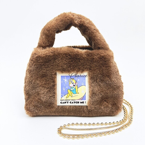 ディズニー クラリス ラベルファーショルダーバッグ ブラウン チップとデール ACCOMMODE アコモデ Disney