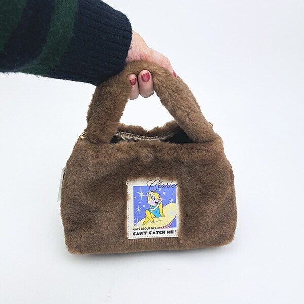 ディズニー クラリス ラベルファーショルダーバッグ ブラウン チップとデール ACCOMMODE アコモデ Disney