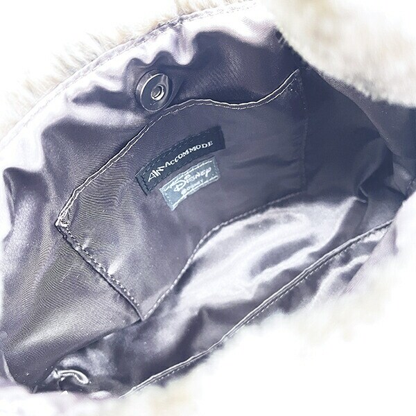 ディズニー ミスバニー ラベルファーショルダーバッグ グレー バンビ ACCOMMODE アコモデ Disney