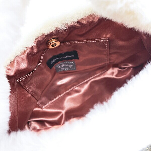 ディズニー マリー ラベルファーショルダーバッグ アイボリー ACCOMMODE アコモデ Disney