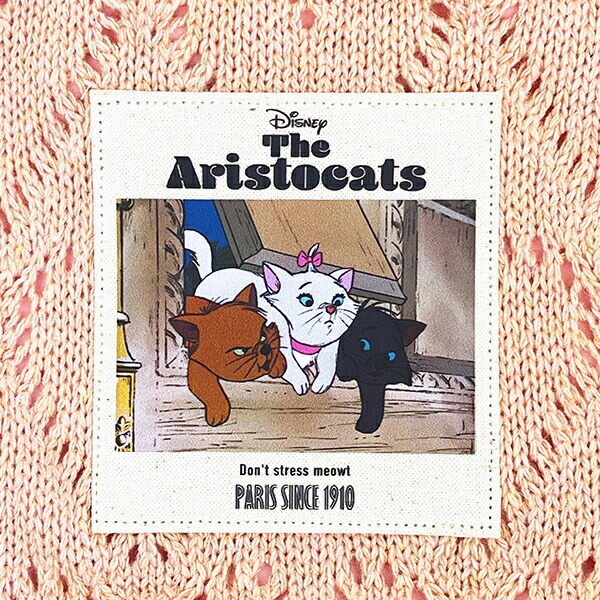 ディズニー マリー ハートニット巾着ポーチ ピンク ACCOMMODE アコモデ Disney