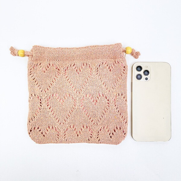 ディズニー マリー ハートニット巾着ポーチ ピンク ACCOMMODE アコモデ Disney