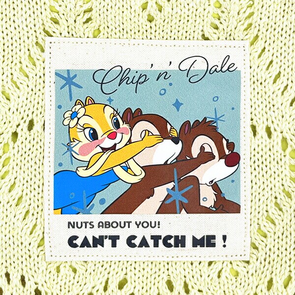 ディズニー クラリス ハートニット巾着ポーチ イエロー チップとデール ACCOMMODE アコモデ Disney