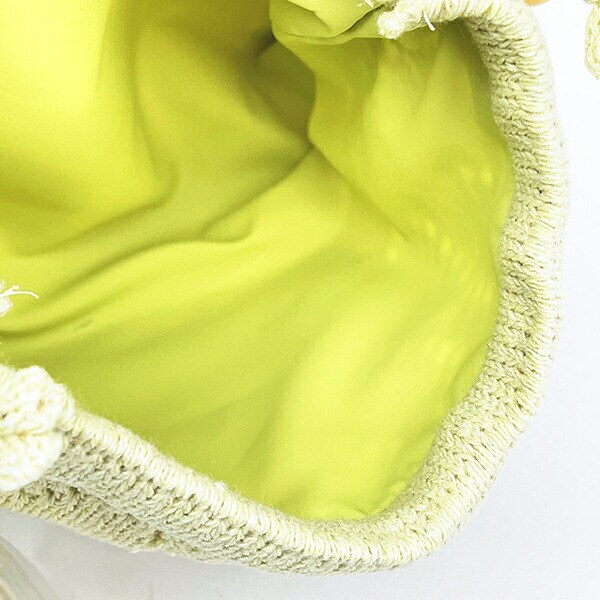 ディズニー クラリス ハートニット巾着ポーチ イエロー チップとデール ACCOMMODE アコモデ Disney