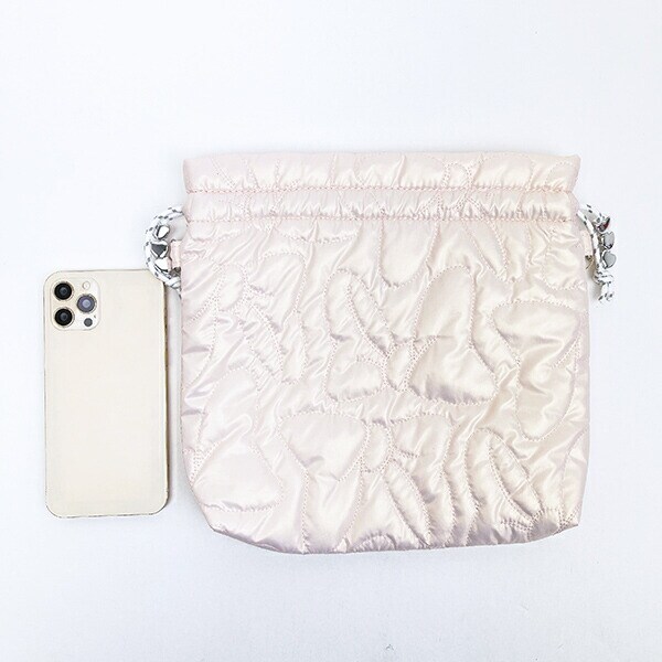 ディズニー キルティング巾着 ピンク ACCOMMODE アコモデ Disney