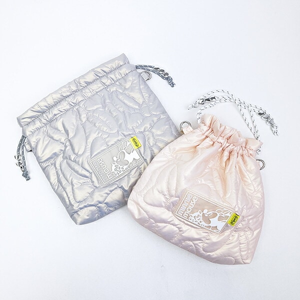 ディズニー キルティング巾着 ピンク ACCOMMODE アコモデ Disney