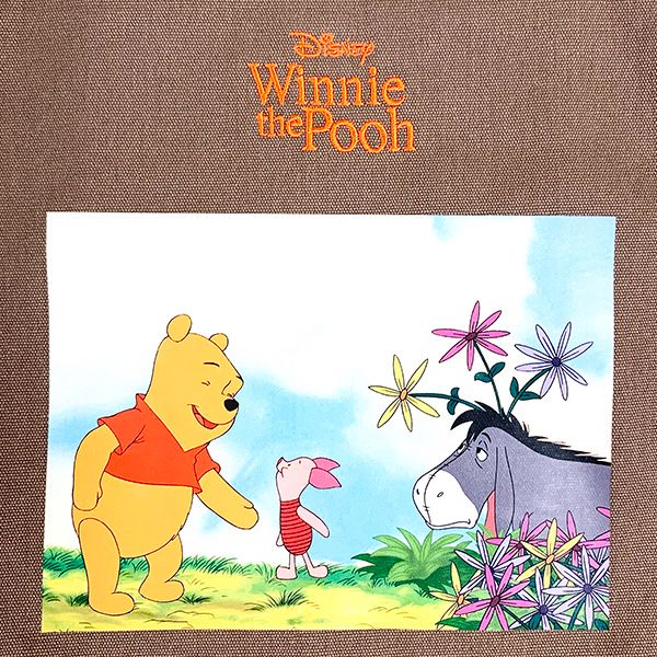 ディズニー プーさん プリントキャンバストートバッグ（ブラウン） Winnie tha Pooh Disney アコモデ