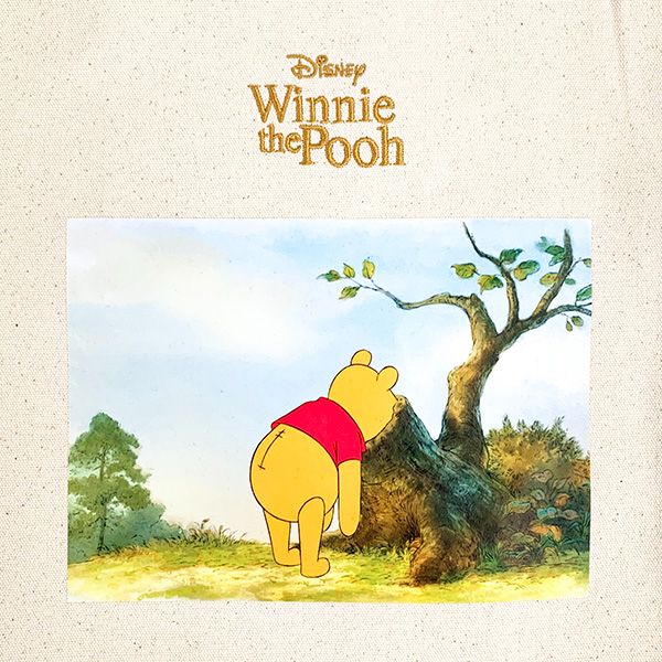 ディズニー プーさん プリントキャンバストートバッグ（アイボリー） Winnie tha Pooh Disney アコモデ
